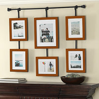 Glam Decorator six photo collage frame, Black