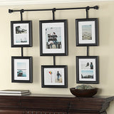 Glam Decorator six photo collage frame, Black