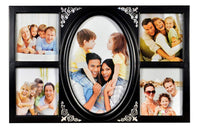 Deep Classic Mini Collage 5 In 1 Black Photo Frame