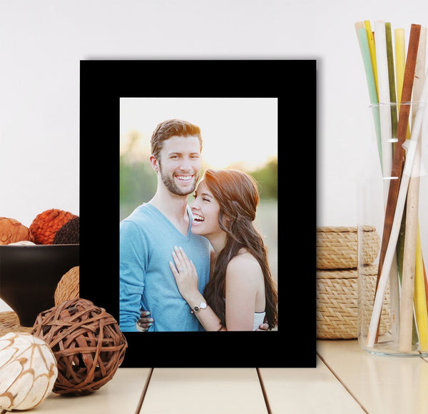 Painting Mantra Art Street Table Photo Frame (5x7 Inches Photo Size, Black)