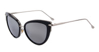 MERRY'S Fashion Women Cat Eye Sun glasses Oval Alloy Frame Mirror Lens Oculos de sol UV400