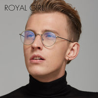 ROYAL GIRL Men Eyeglasses Frames Women Brand Designer Round Optical Frames Reading Glasses ss218