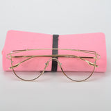 ROYAL GIRL New Unique Metal Eyeglasses Frames Designer Optical Glasses Included pouches SS915