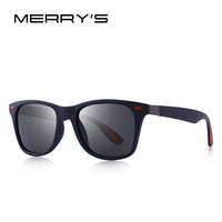 MERRY'S DESIGN Men Women Classic Retro Rivet Polarized Sunglasses Lighter Design Square Frame 100% UV Protection S'8508