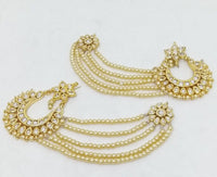 Kundan Earring With Earchain