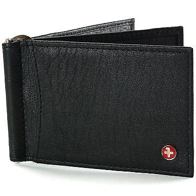 Alpine-Swiss-RFID-Blocking-Mens-Leather-Deluxe-Spring-Money-Clip-Wallet Have one to sell? Sell it yourself Details about  Alpine Swiss RFID Blocking Mens Leather Deluxe Spring Money Clip Wallet